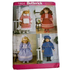 Simplicity Size 18" Doll Historical Clothes Pattern 5864 - Uncut 1998